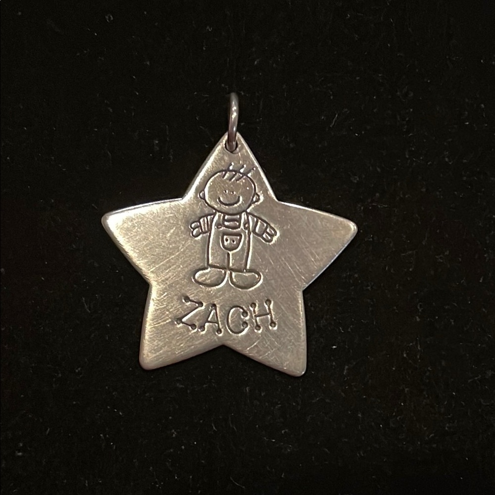 Sterling Silver Star Pendant Necklace “ZACH”